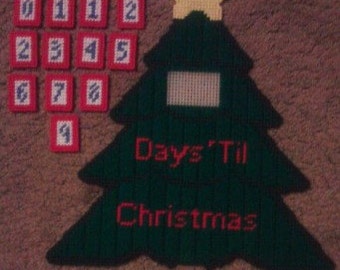 Christmas Countdown Plastic Canvas Pattern