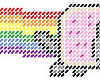 Rainbow Kitty Plastic Canvas Pattern