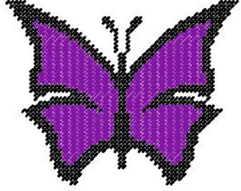 Patrón de lona plástica de mariposa abstracta