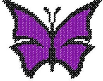 Abstract Butterfly Plastic Canvas Pattern