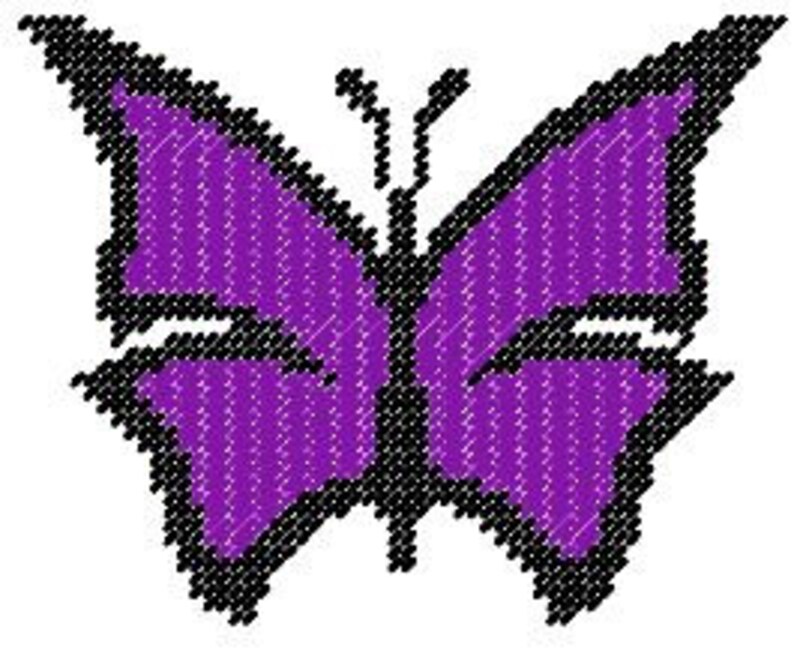 Abstract Butterfly Plastic Canvas Pattern - Etsy