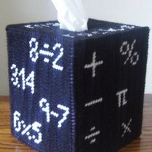 Math Tissue Box Cover Plastic Canvas Pattern