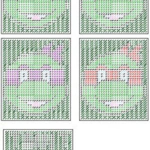 Teenage Mutant Ninja Turtle inspiriert Plastik-Segeltuch-Kasten-Abdeckungs-Muster