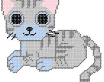 Padrão de tela plástica cinza Kitty