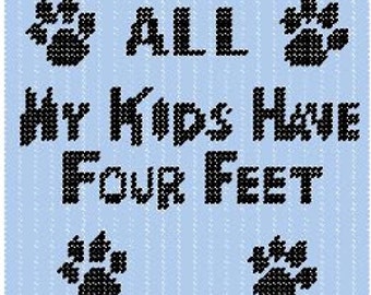 All My Kids Plastic Canvas Pattern Sign