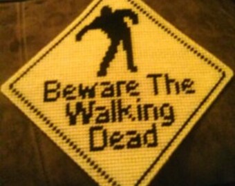 The Walking Dead Inspired Plastic Canvas Xing Sign Pattern