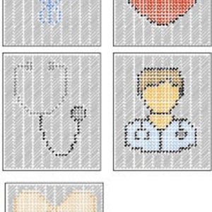 Doctor Plastic Canvas Tissue Box Cover Pattern