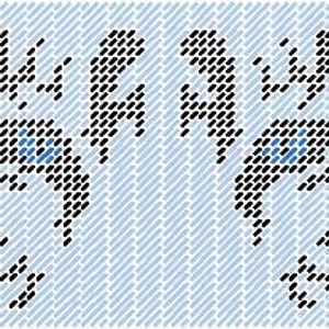 Tiger Eyes Plastic Canvas Pattern