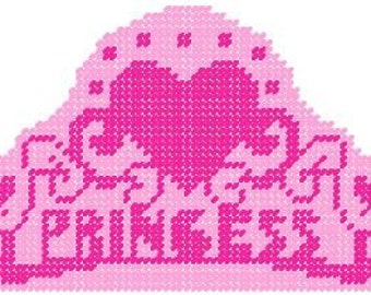 Princess Crown Plastic Canvas Pattern