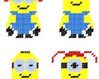 Conjunto de padrão de tela de plástico magnético inspirado em Minion