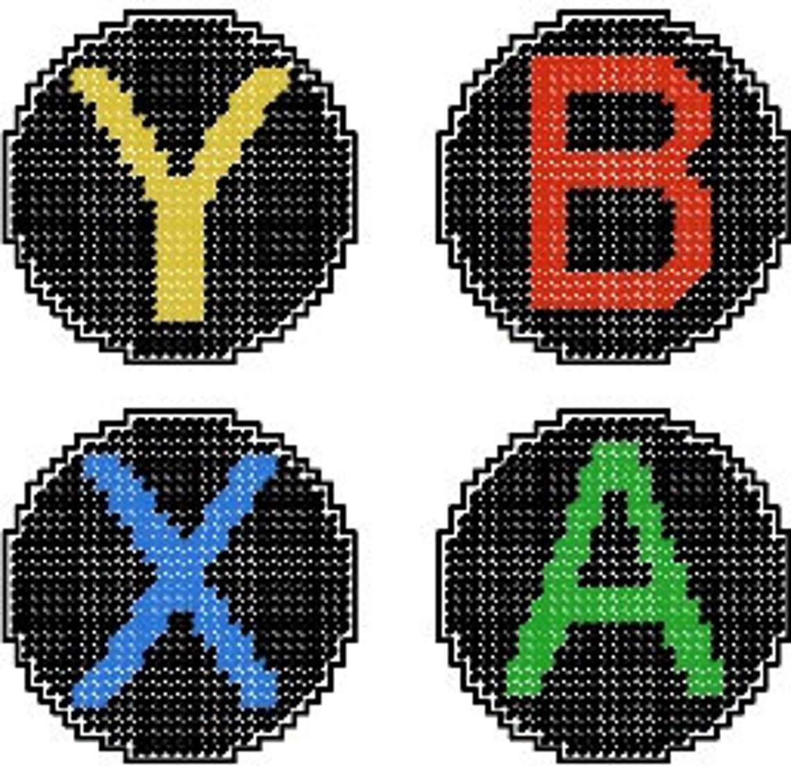 Video Game Plastic Canvas Coaster Set Pattern Etsy