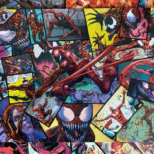 Carnage Comic Collage PRINT (9inX12in) Prints
