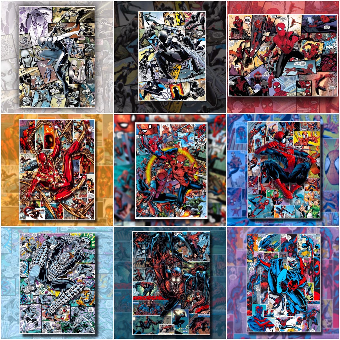 PRINTS (9inx12in) Arachnid Characters - Etsy
