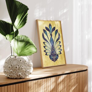 Art Nouveau Peacock Art Print Peacock Wall Art Nouveau Wall Art Peacock Home Decor Peacock Print Printable DIGITAL DOWNLOAD image 4