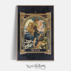 Druckbare Tarot Karte The Fool Kunstdruck Tarot Wandkunst Mystische Wandkunst Tarot Wohnkultur Witchy druckbare Wandkunst DIGITAL DOWNLOAD