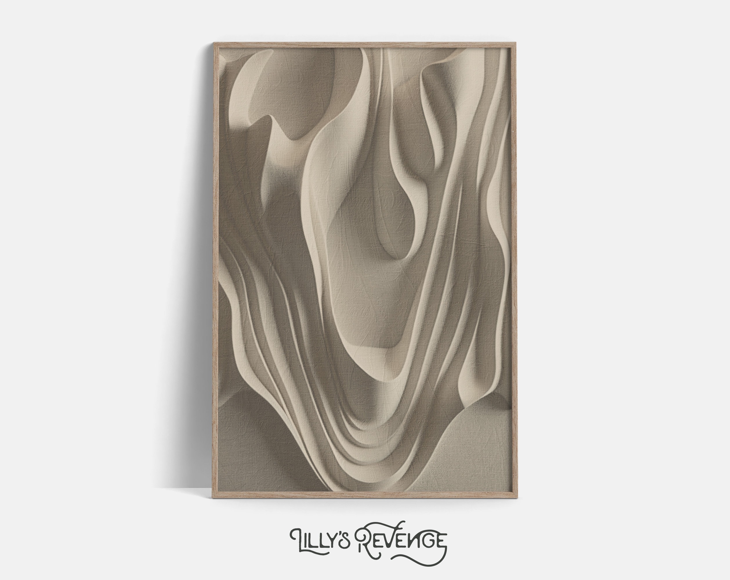 Minimalist 3D Fabric Texture Wall Art Abstract Neutral Wall Etsy