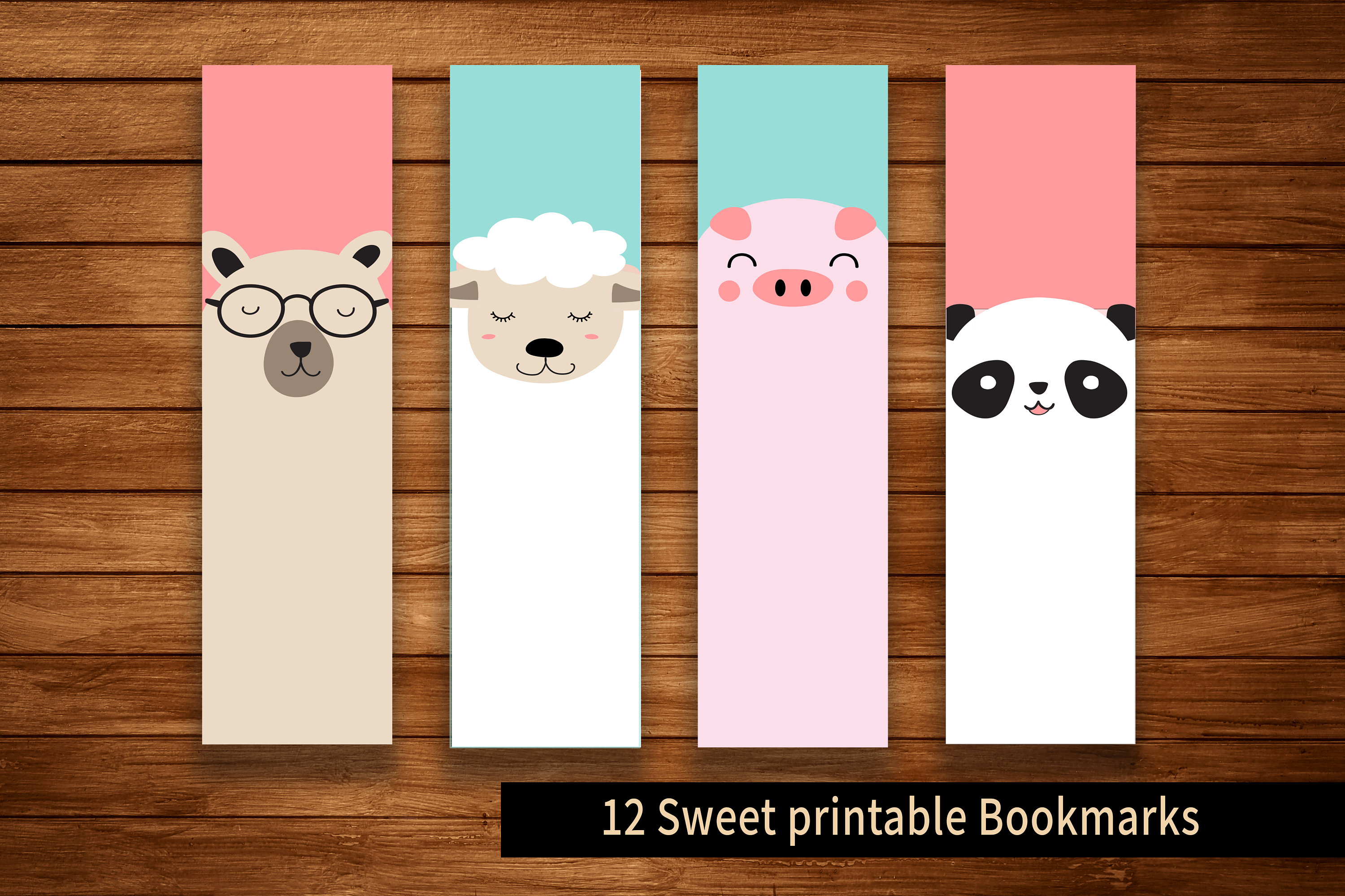 Printable Bookmarks Template Animals Bookmarks Printable - Etsy Australia