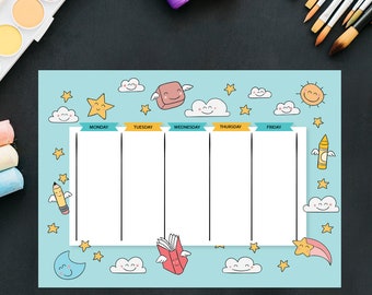 Printable Weekly Planner: Homeschool & Family Organizer (A4/Letter)