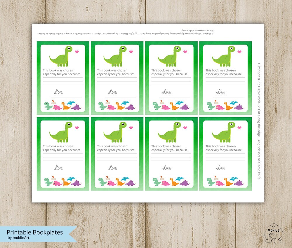 Printable Bookplate -book Plates -baby Shower Bookplate - INSTANT ...