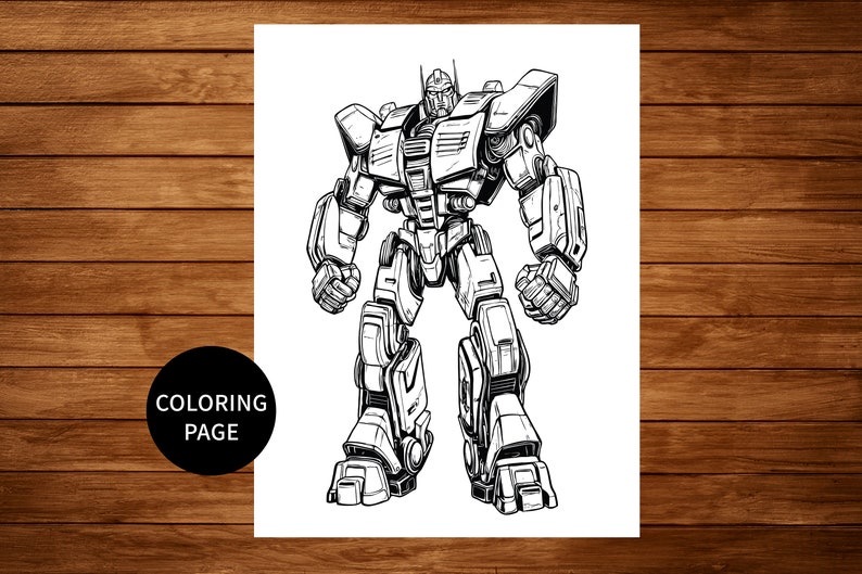 Transformers Reward Chart – Printable Stickers & Coloring Page Set - Etsy