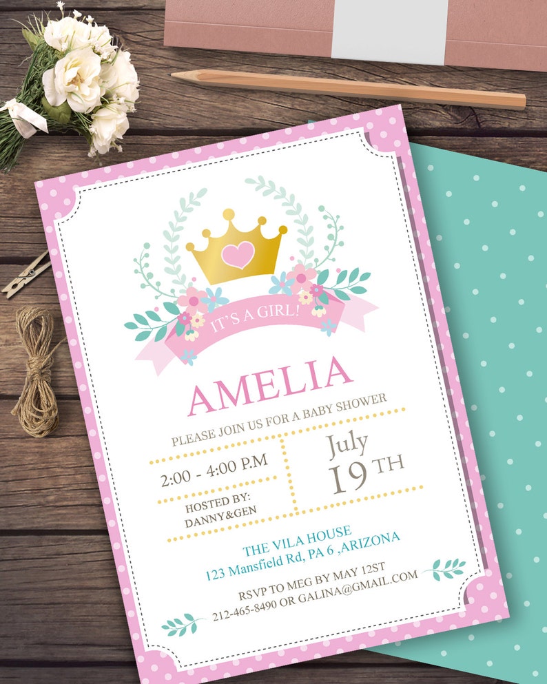 Baby Shower Gift List printable digital giftlist Baby Girl | Etsy
