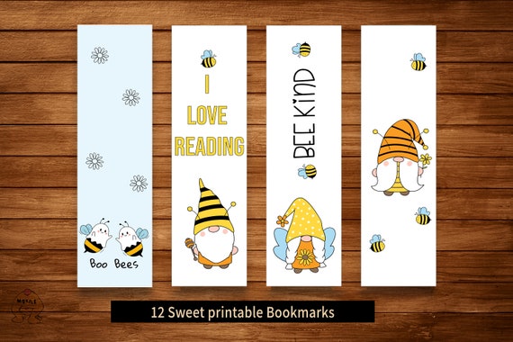 Printable Bookmarks Templateprintable Bookmarks ANIMALS | Etsy