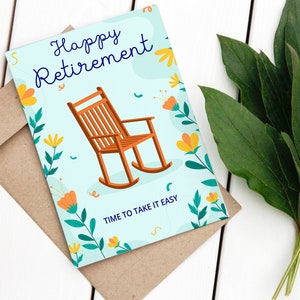 Carta di pensionamento / Carta di pensionamento stampabile / Pensione felice / Download istantaneo / Biglietto d'auguri digitale 5x7 / PDF pensionamento