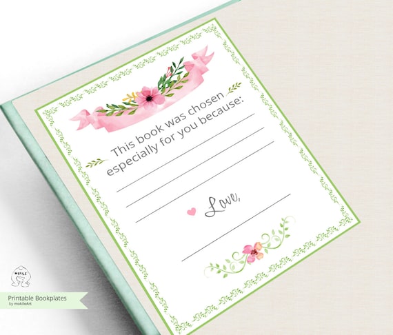 printable Book Plate,baby shower rainbow,Book Plates,Baby Shower Bookplate Bookplate,INSTANT DOWNLOAD,Childrens Bookplate,Book-themed