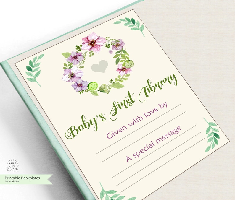 Baby Cards,printable Baby Shower-printable Bookplates printable ...