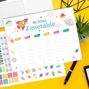 Homeschool Planner,kids daily schedule,printable Planner,Weekly Organizer,Weekly Printable,Daily Schedule,Homeschool Planner,kid Planner image 4