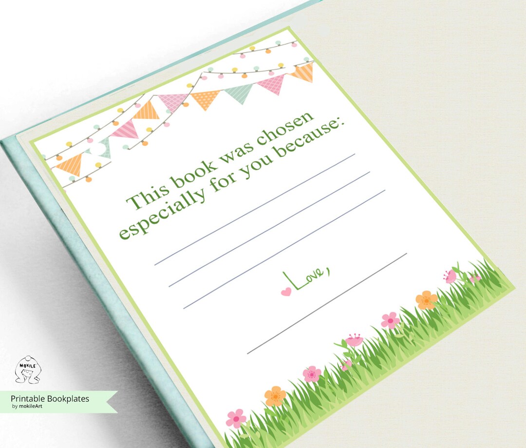 Printable Bookplates baby Shower Bookplates-book Plates-instant ...