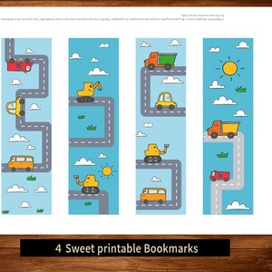 Printable Bookmarks Template, Printable Bookmarks for Kids ,car ...