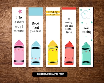 Printable Bookmarks Template, bookmarks for kids,colors Bookmarks, Printable Bookmarks Set, bookmarks, Digital Bookmark Template,