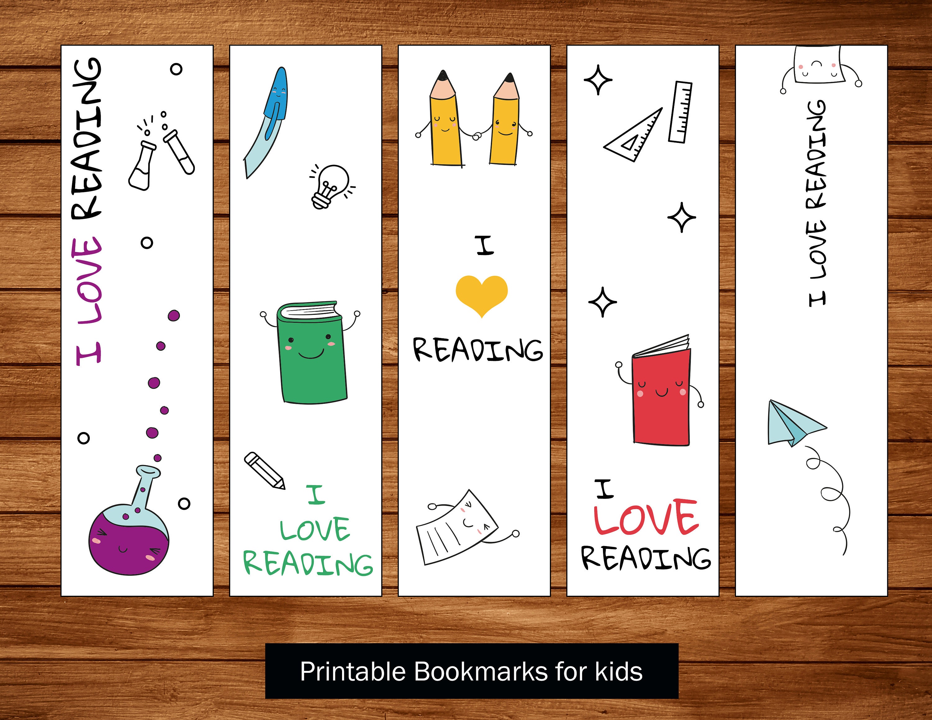 printable bookmarks template animals bookmarks printable etsy new zealand