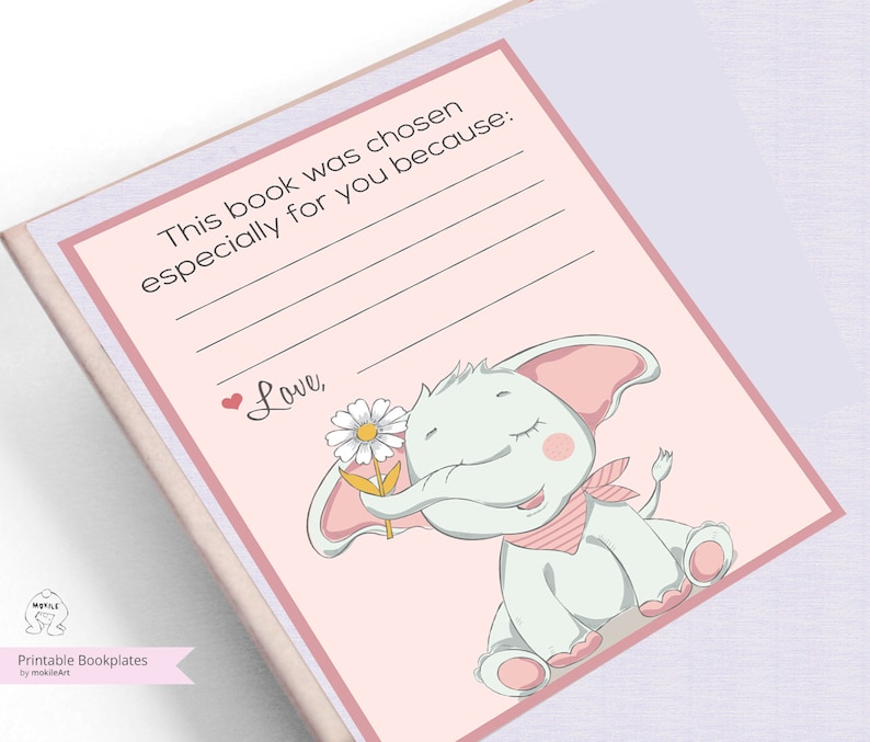 Printable Bookplates book Plates baby Shower Bookplate INSTANT Download ...