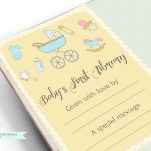 Printable Bookplate-Printable Baby Shower -Book Plates -Baby Shower Bookplate-Bookplates-printable Bookplates- baby&#39;s Bookplate,Book-themed