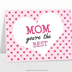 Festa della mamma, stampabile per la mamma, biglietto di compleanno, per la mamma, biglietto stampabile, biglietto per la mamma, biglietto stampabile, biglietto d'amore, file digitale, regalo per la mamma