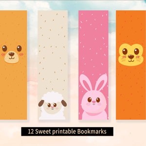 Printable Bookmarks Template, Animals Bookmarks, Printable Bookmarks ...