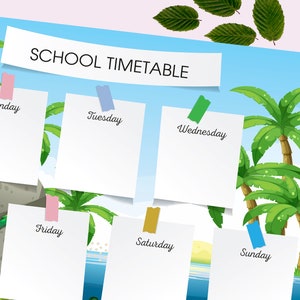 home school schedule,kids Weekly, Schedule Printable, Hourly Planner, Weekly Organizer, Weekly Printable, Daily Schedule, Homeschool Planner image 2