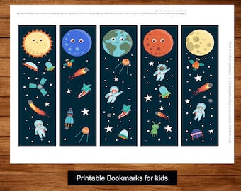 bookmarks for kids bookmarks template space bookmarks etsy