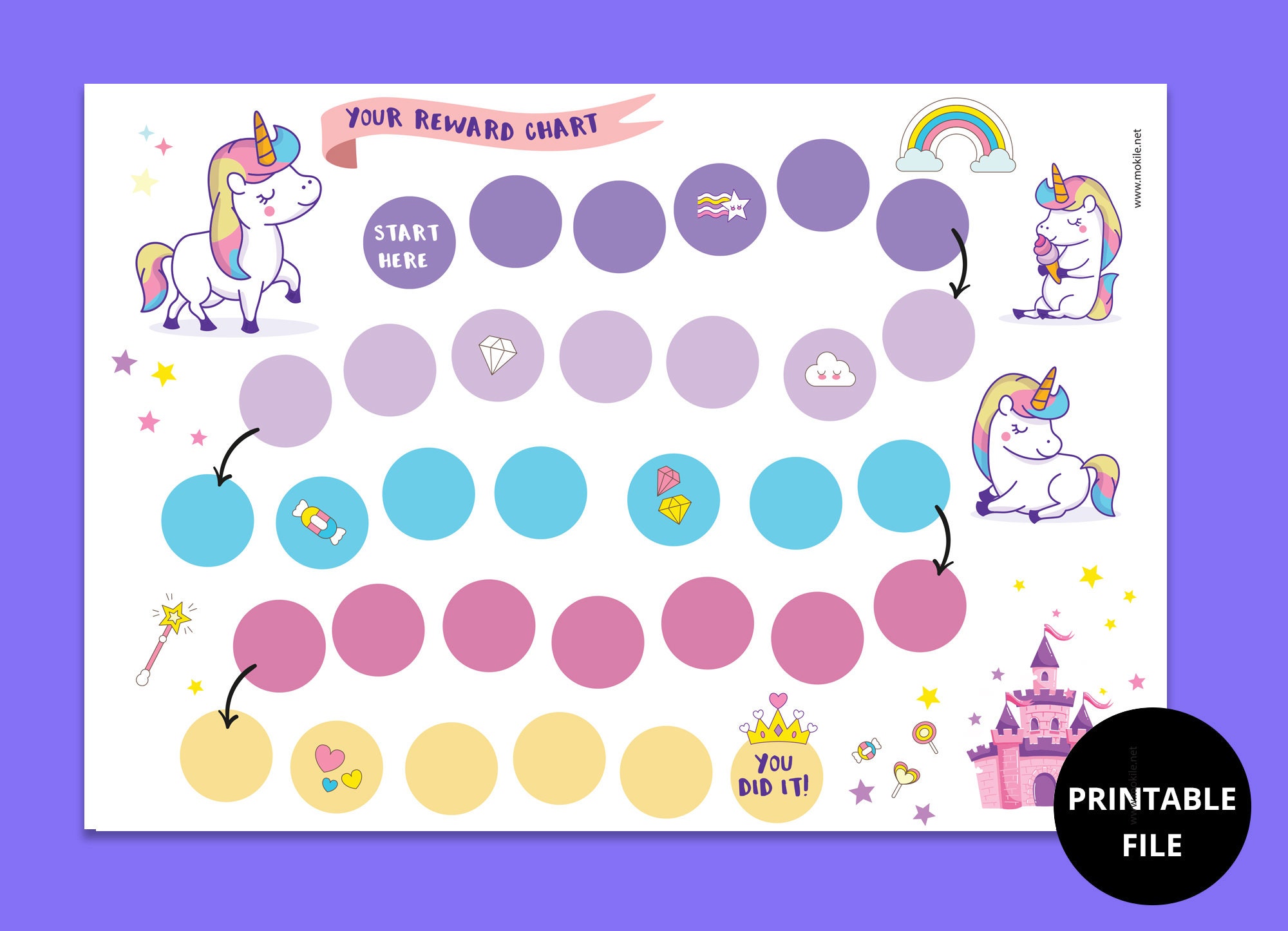 daily schedule printablegirl daily scheduleplanner etsy