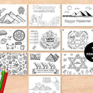 Passover,Passover Decoration, Passover coloring Pages-Passover arts ,crafts gift-Jewish activities-Seder Plate Coloring Page-10 coloring