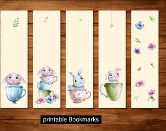 Printable Bookmarks Template, printable gift, animals Bookmarks, Printable Bookmarks Set, bookmarks, Digital Bookmark Template