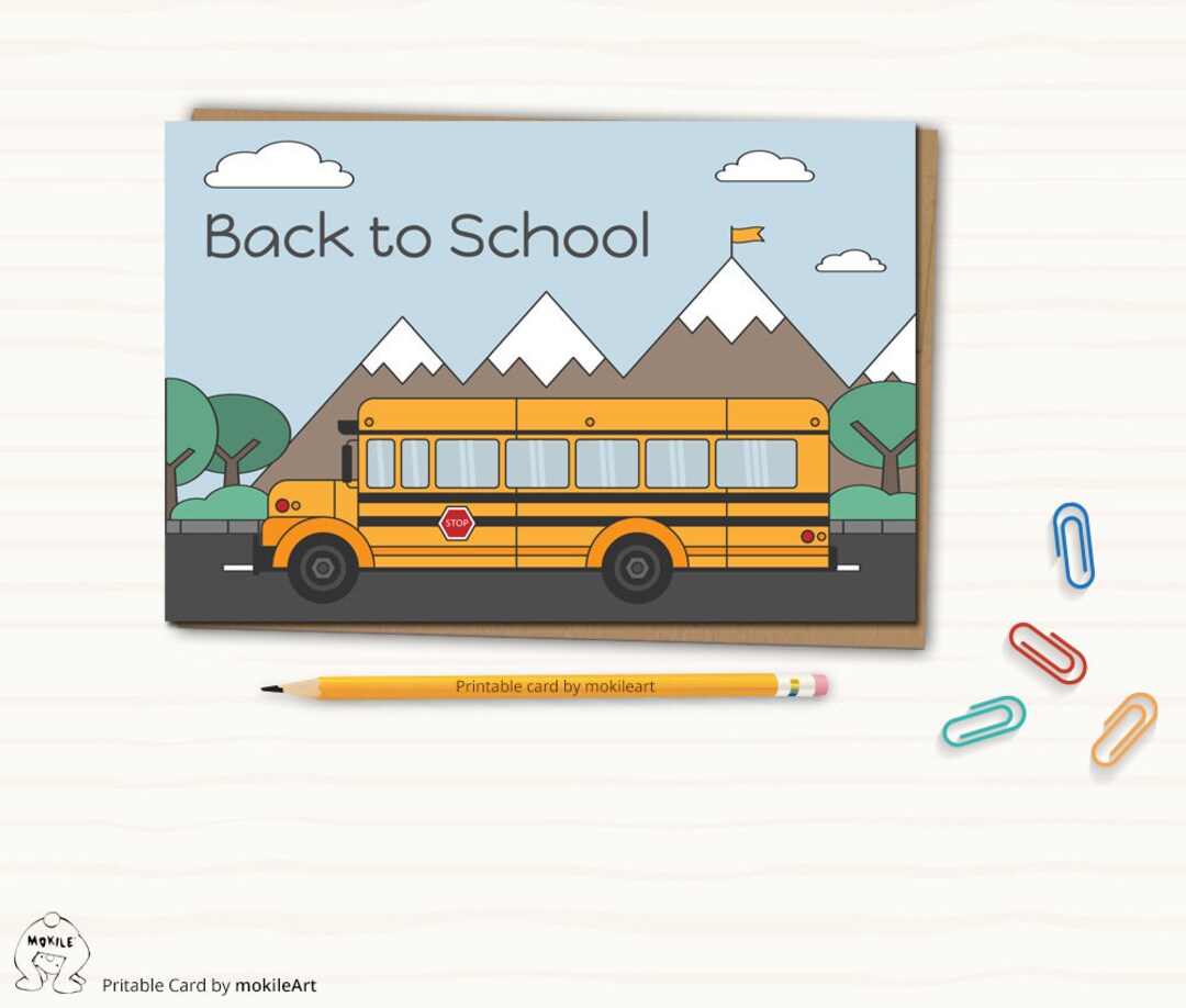 Back to School Printable first Day of School Card-printable - Etsy Ireland