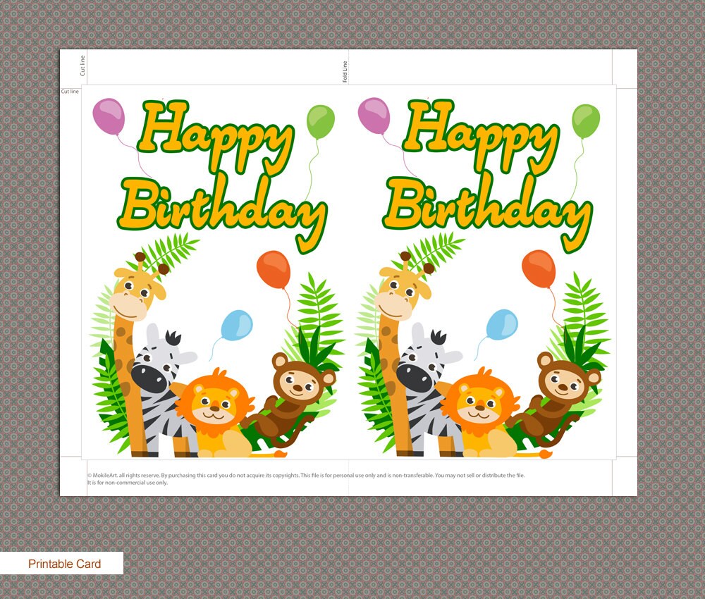 Sugartown Greetings Woodland Animals Birthday Card Set - 24 Note Cards...