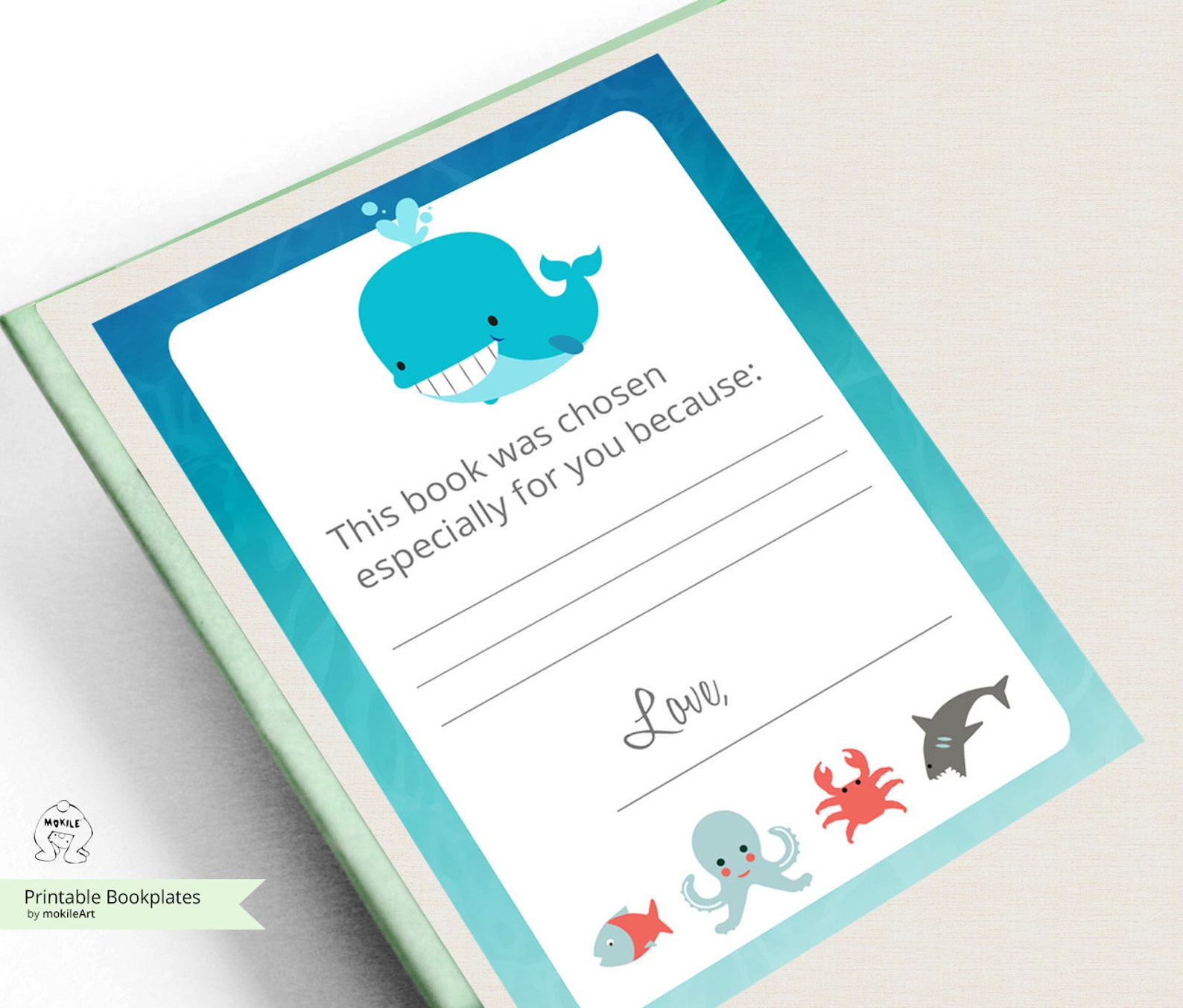 Printable Bookplates Book Plates Baby Shower Bookplate INSTANT DOWNLOAD ...