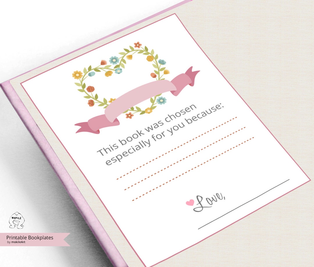 Printable Bookplates baby Shower Bookplates-book Plates-instant ...