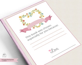 Printable Bookplates -Baby Shower Bookplates-Book Plates-INSTANT DOWNLOAD-Bookplates-love Bookplates- Childrens Bookplate,Book-themed