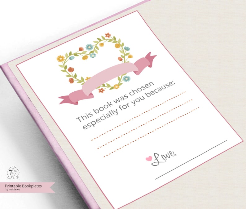 Printable Bookplates baby Shower Bookplates-book Plates-instant ...