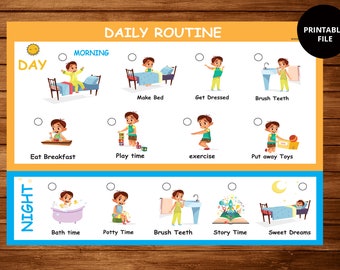 daily routine printable,boy daily schedule,lanner Printable,printable Planner,daily Printable,Daily Schedule,Home Planner for boy